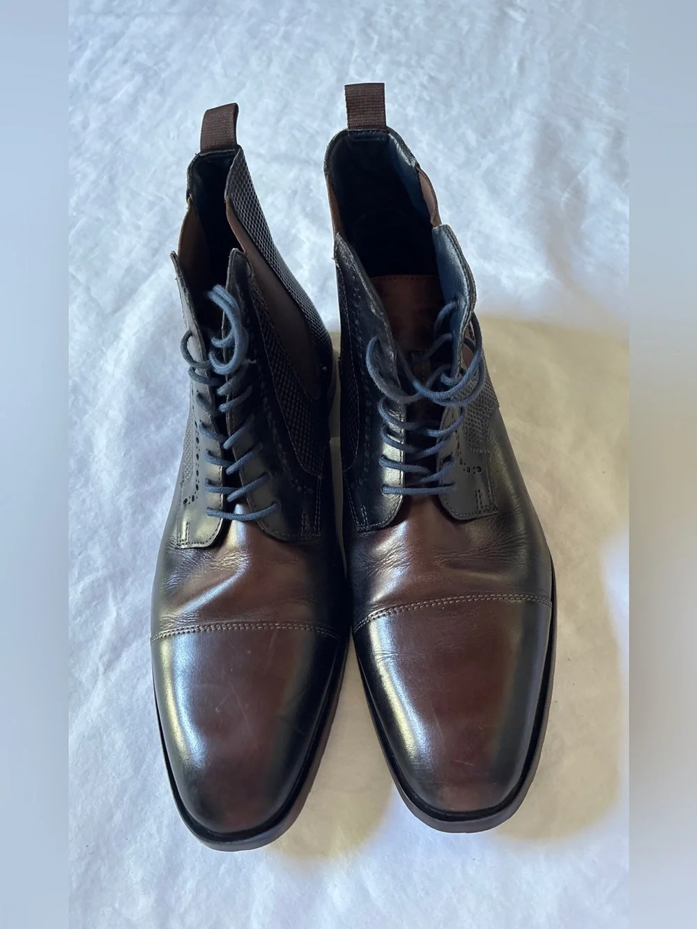 Stacy Adams Men’s Sz 11 Brown Leather Chelsea Cap Toe Boots